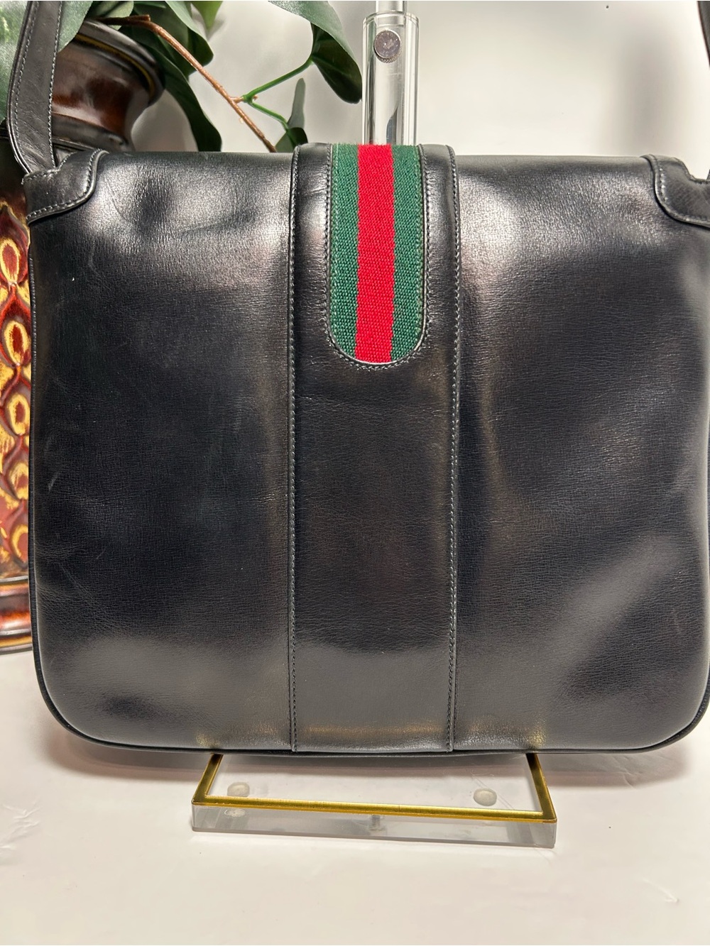 ✨ Vintage Gucci Equestrian Web Shoulder Bag ✨. WITH COA - Picture 4 of 16